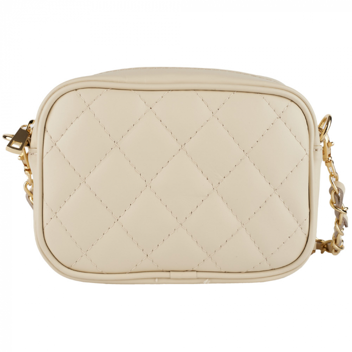 Geantă Cassia, crossbody piele crem cu aspect matlasat 8167 [3]