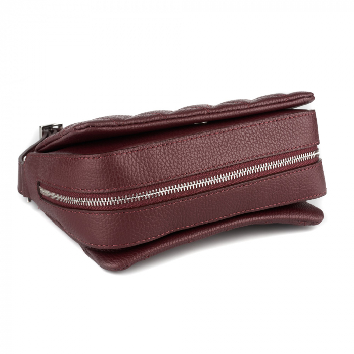 Geantă Chantal, piele naturala matlasata bordo, 8177 [3]