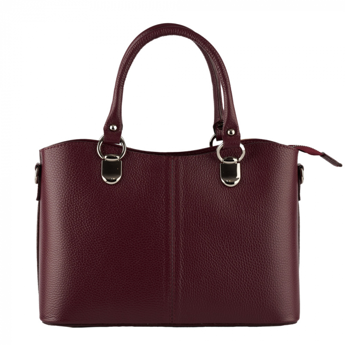 Geantă piele naturală bordo 8215 [2]