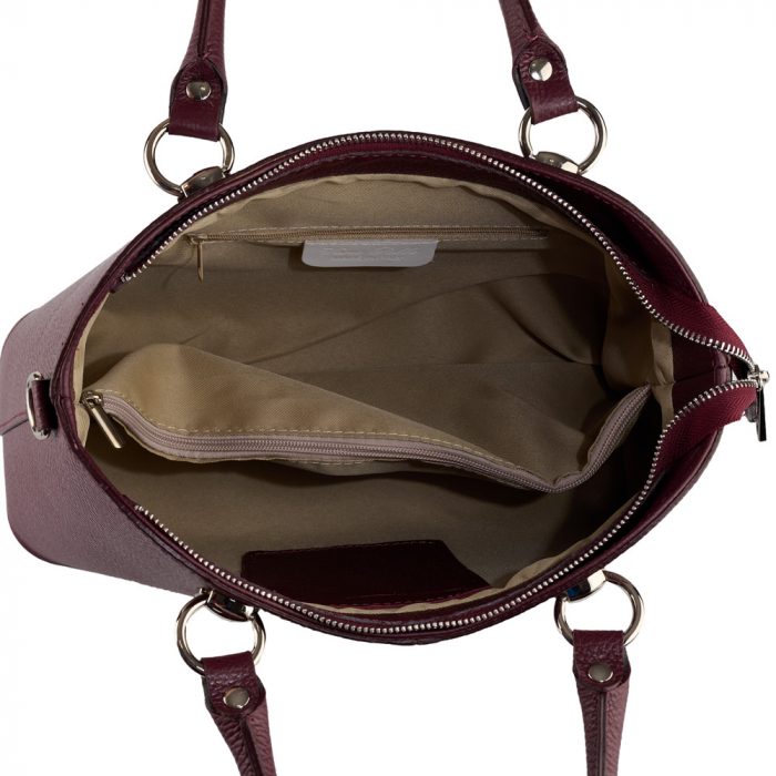 Geantă piele naturală bordo 8215 [4]