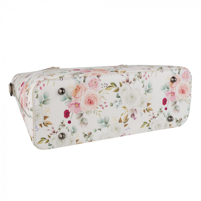 Geantă Connie, din piele naturală crem 8195 [4]