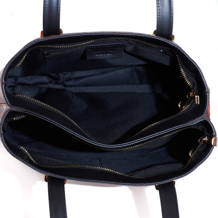Geanta Teea, din piele naturala neagra 8135 [4]