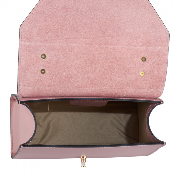 Geantă Courtney, din piele naturală roz, 8184 [5]