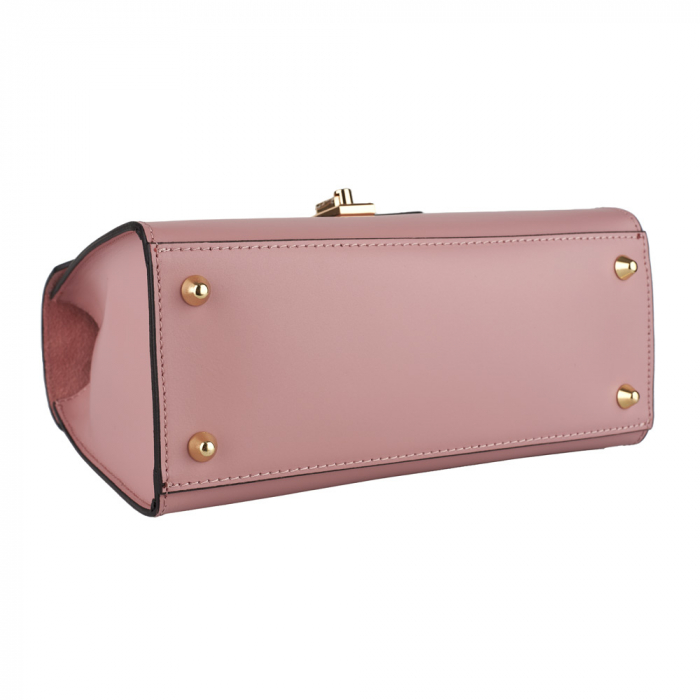 Geantă Courtney, din piele naturală roz, 8184 [4]