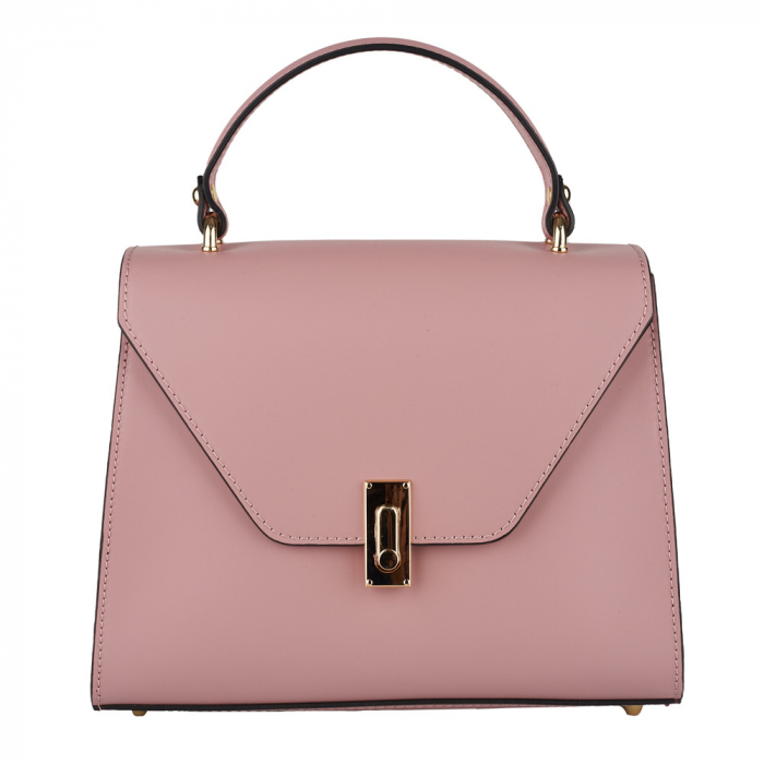 Geantă Courtney, din piele naturală roz, 8184 [2]