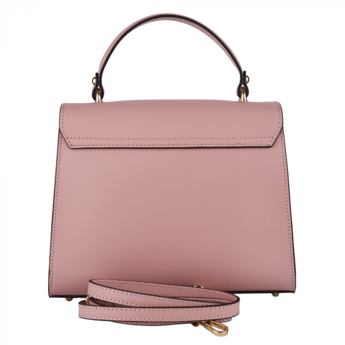 Geantă Courtney, din piele naturală roz, 8184 [3]