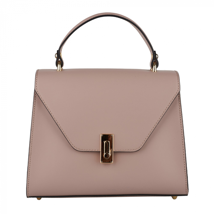 Geantă Courtney, din piele naturală taupe deschis, 8184 [2]