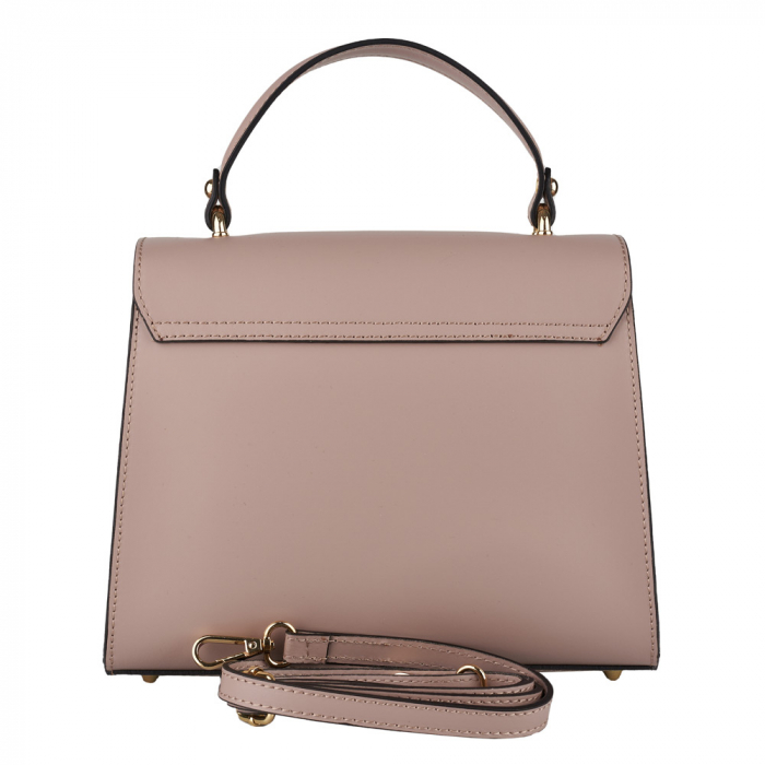 Geantă Courtney, din piele naturală taupe deschis, 8184 [3]