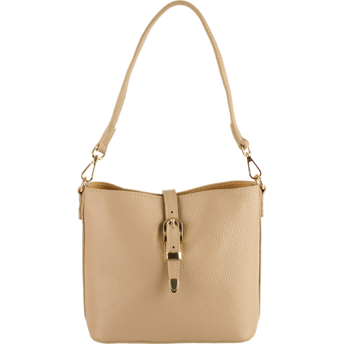 Geanta dama Rossella din piele 100% naturala ,taupe deschis ,8251 [2]