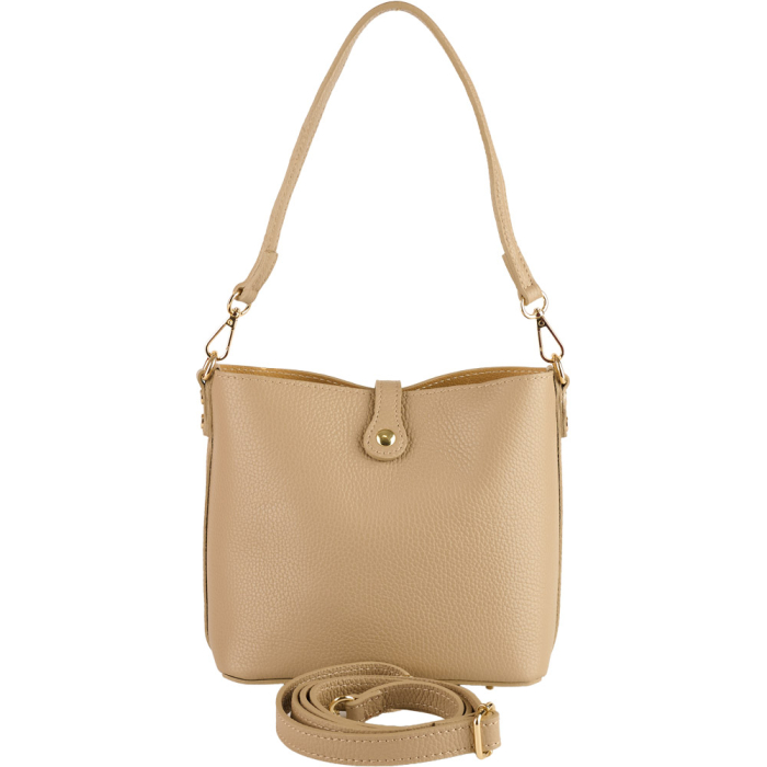 Geanta dama Rossella din piele 100% naturala ,taupe deschis ,8251 [3]