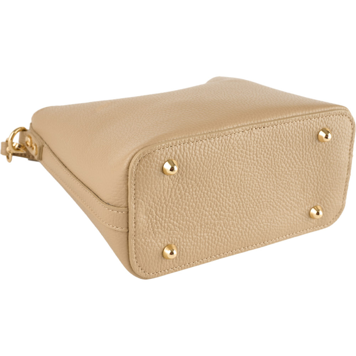 Geanta dama Rossella din piele 100% naturala ,taupe deschis ,8251 [4]