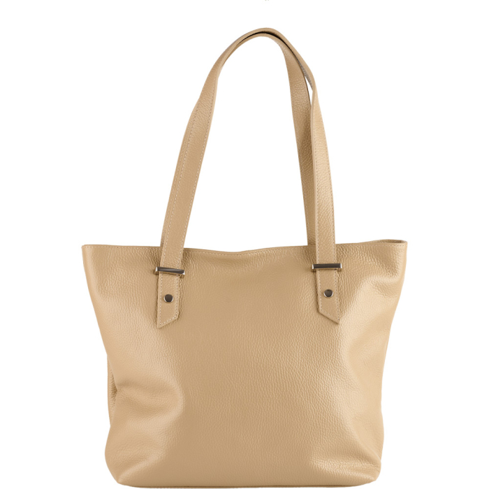 Geanta dama Sandra, din piele 100% naturală taupe deschis, 8174 [2]
