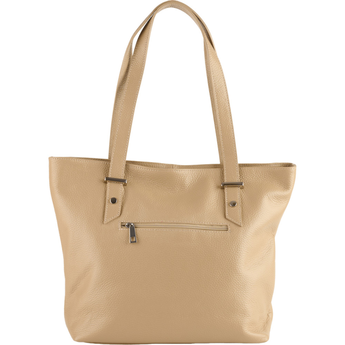 Geanta dama Sandra, din piele 100% naturală taupe deschis, 8174 [3]