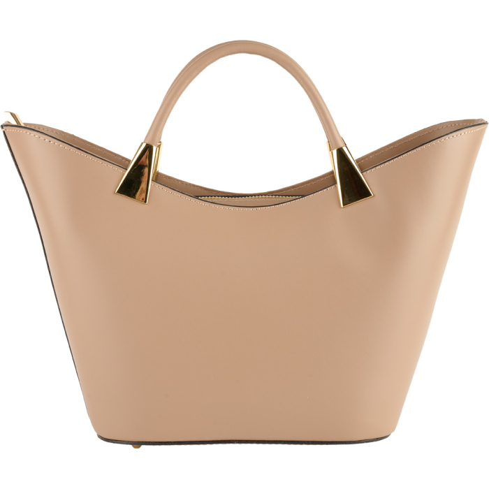 Geantă dama Selena, piele 100% naturala, taupe deschis , 8236 [2]
