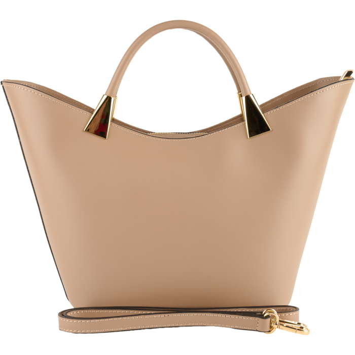 Geantă dama Selena, piele 100% naturala, taupe deschis , 8236 [3]