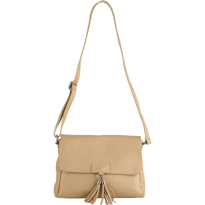 Geantă dama Serena, din piele 100% naturală taupe deschis 8244 [2]