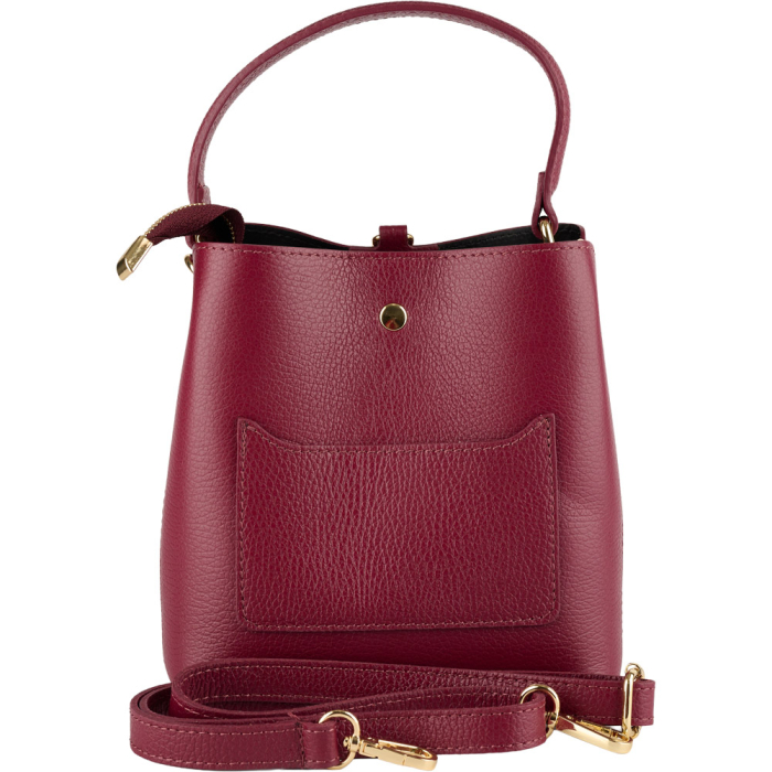 Geanta Elara din piele 100% naturala ,bordo,8249 [3]