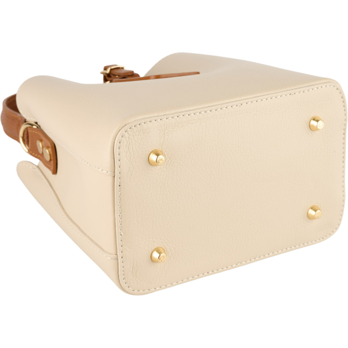 Geanta Elara din piele 100% naturala ,crem,8249 [4]