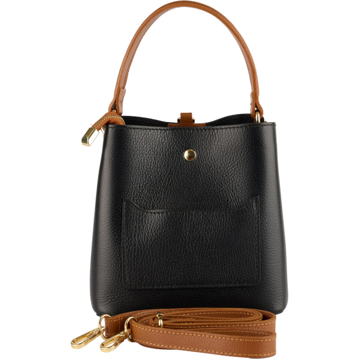 Geanta Elara din piele 100% naturala ,negru,8249 [3]