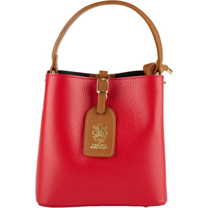 Geanta Elara din piele 100% naturala ,rosu,8249 [2]