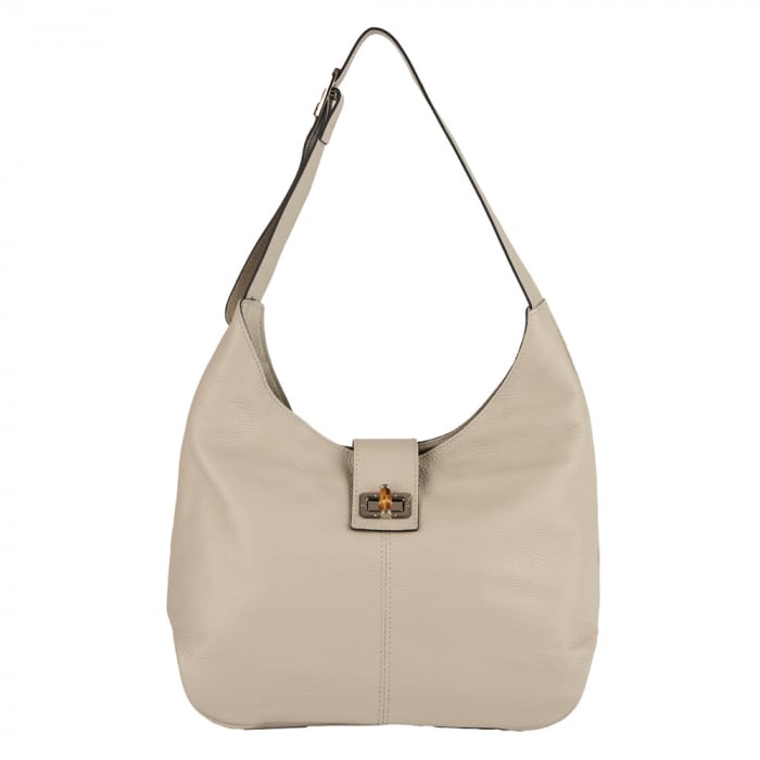 Geantă Emerald, de mana ,de umar sau crossbody piele naturala gris deschis [2]