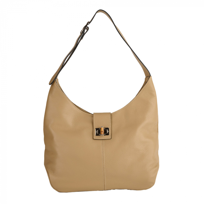 Geantă Emerald, de mana ,de umar sau crossbody piele naturala nude [2]