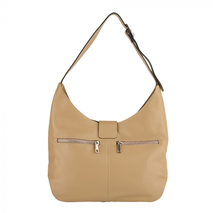 Geantă Emerald, de mana ,de umar sau crossbody piele naturala nude [3]