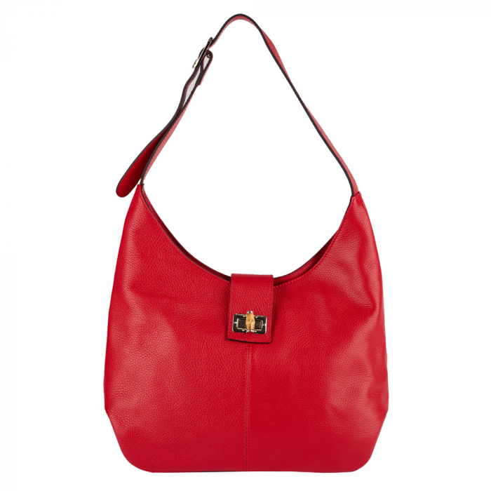 Geantă Emerald, de mana ,de umar sau crossbody piele naturala rosie [2]