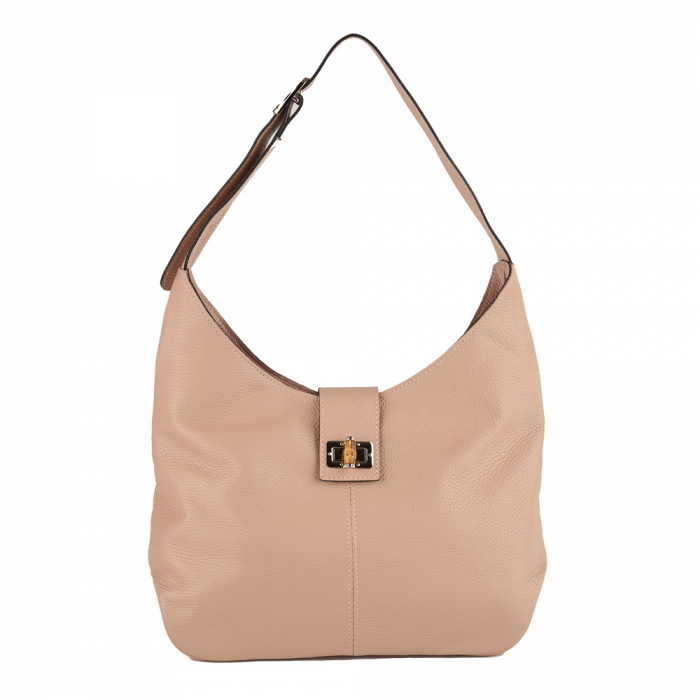 Geantă Emerald, de mana ,de umar sau crossbody piele naturala roz cipria [2]
