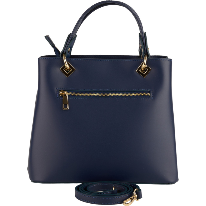 Geantă Eveline, din piele 100% naturală bleumarin 8013 [3]