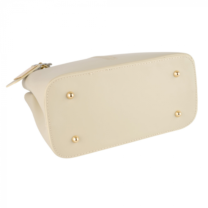 Geantă din piele naturală crem 8013 [3]
