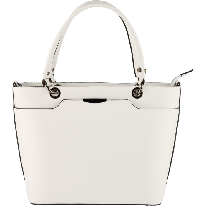 Geantă Federica, din piele 100% naturala alba, 8034 [2]