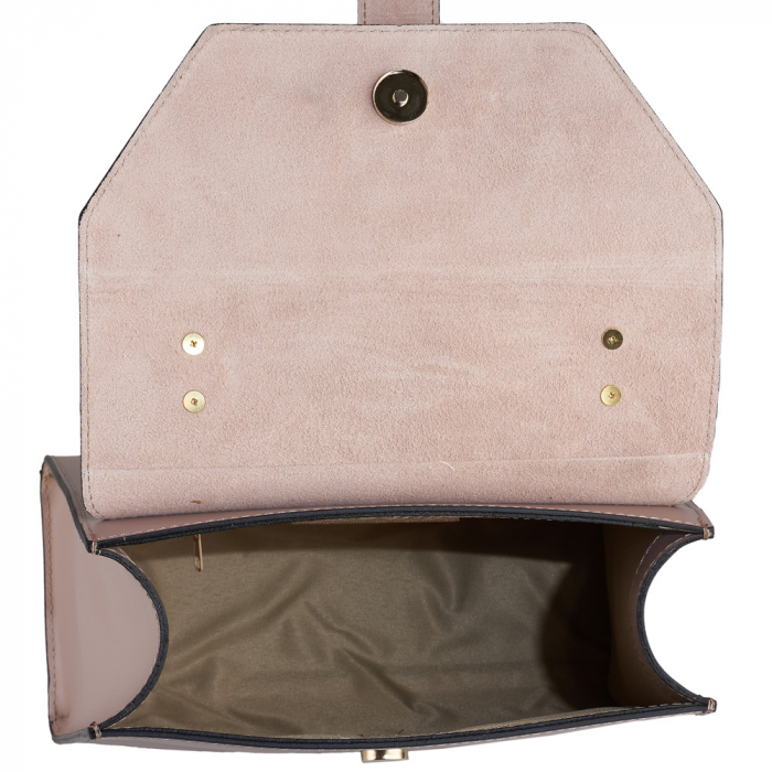 Geantă Fergie, din piele naturală taupe deschis, 8183 [5]