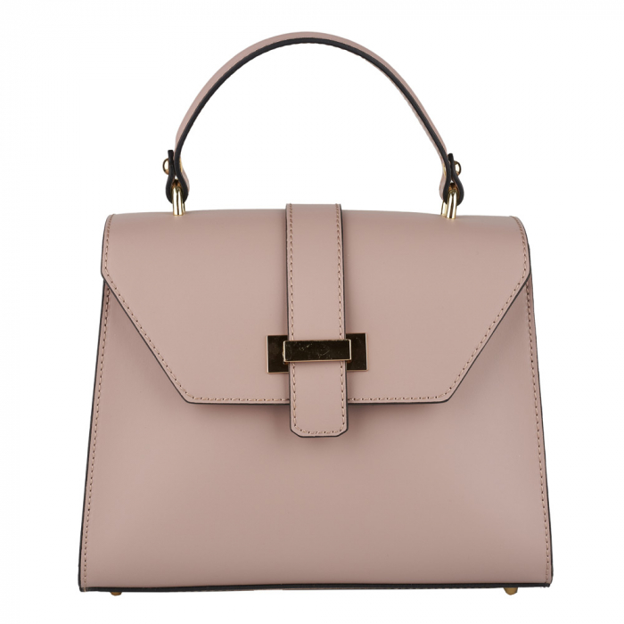 Geantă Fergie, din piele naturală taupe deschis, 8183 [2]