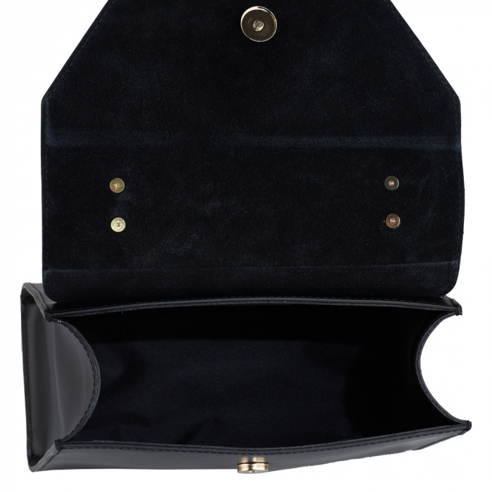 Geantă Fergie, din piele naturală neagra, 8183 [5]