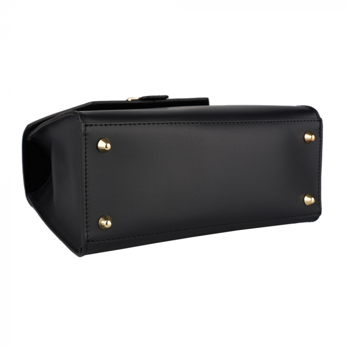 Geantă Fergie, din piele naturală neagra, 8183 [4]