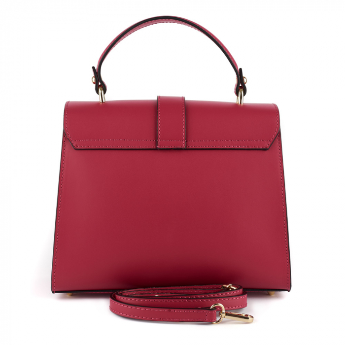 Geantă Fergie, din piele naturală magenta, 8183 [3]