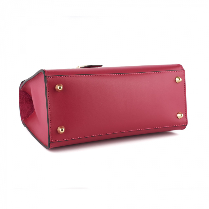 Geantă Fergie, din piele naturală magenta, 8183 [4]