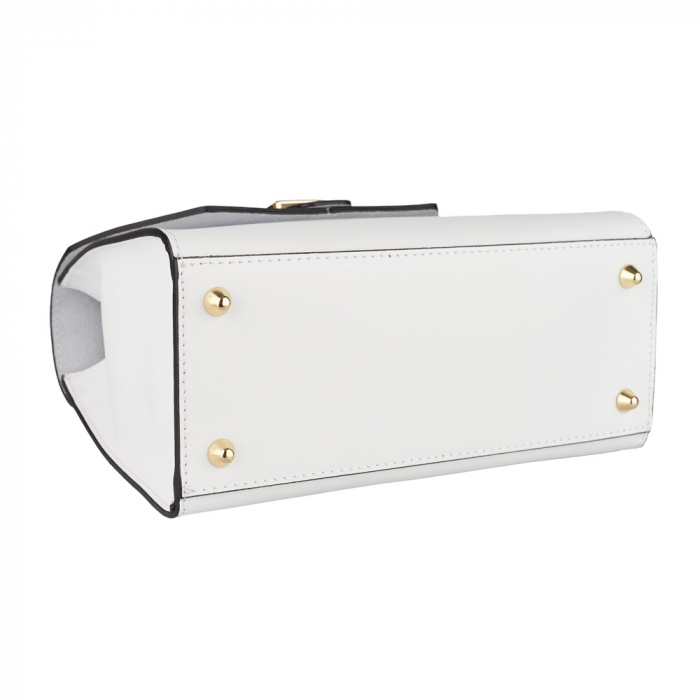 Geantă Fergie, din piele naturală alb, 8183 [4]