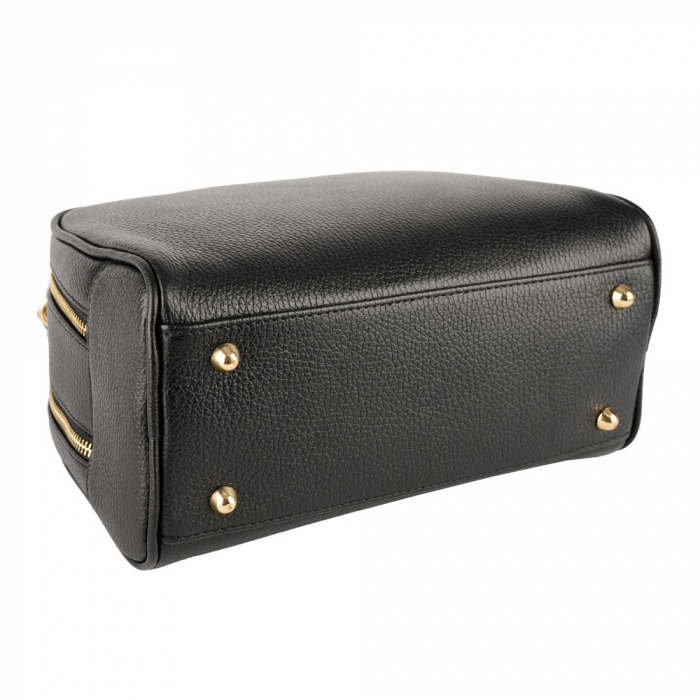 Geanta Frida, din piele naturala neagra ,8229 [4]