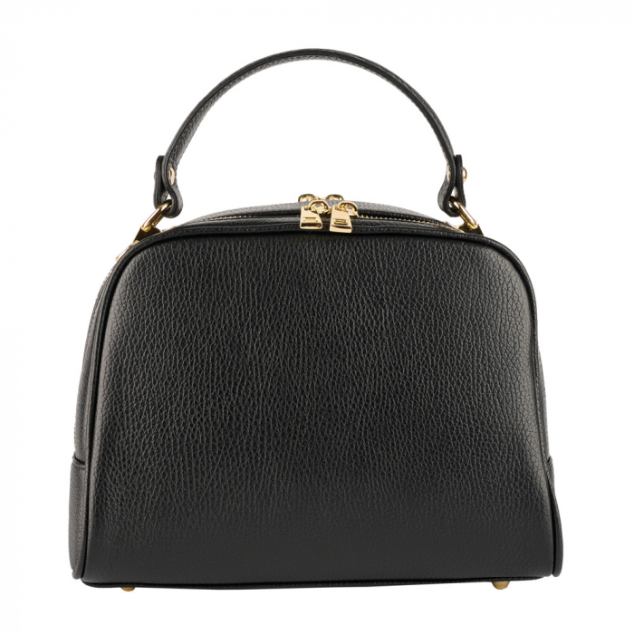 Geanta Frida, din piele naturala neagra ,8229 [2]