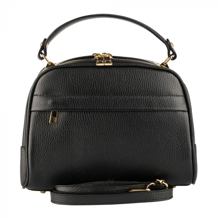 Geanta Frida, din piele naturala neagra ,8229 [3]
