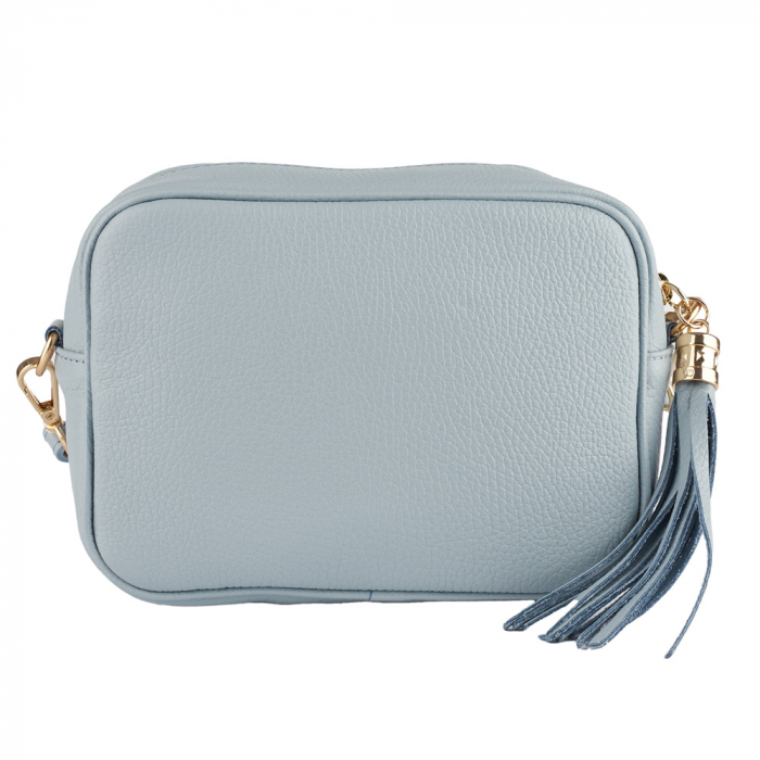 Geanta Gilda crossbody din piele naturala bleu celeste 8110 [3]