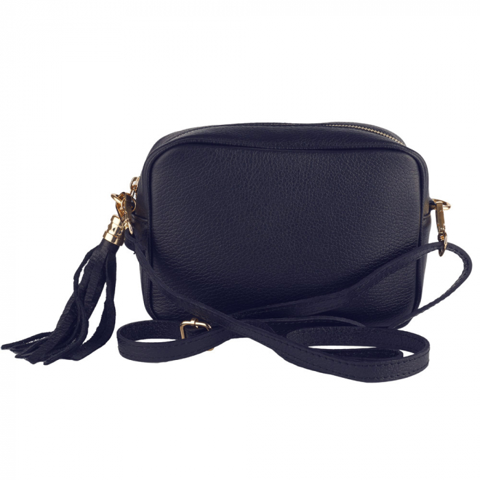 Geanta Gilda crossbody din piele naturala bleumarin 8210 [2]