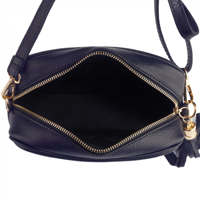 Geanta Gilda crossbody din piele naturala bleumarin 8210 [4]