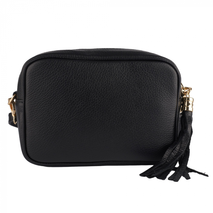 Geanta Gilda crossbody din piele naturala neagra 8110 [3]