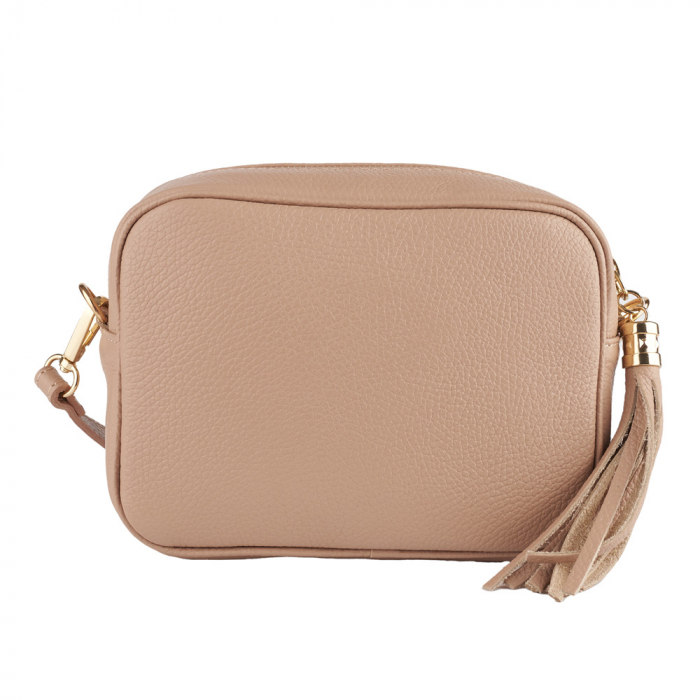 Geanta Gilda crossbody din piele naturala nude 8110 [3]