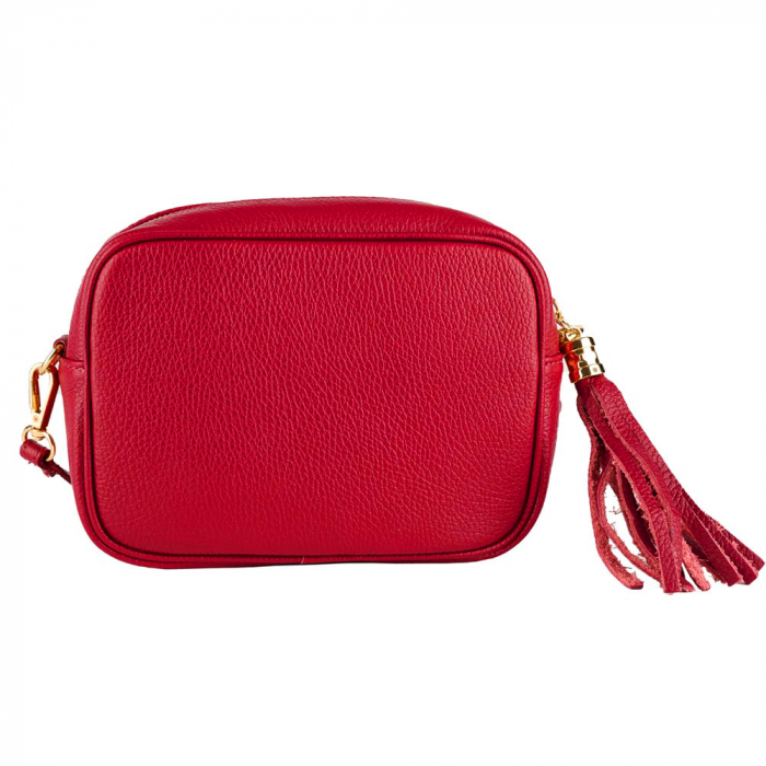 Geanta Gilda crossbody din piele naturala rosu 8210 [2]