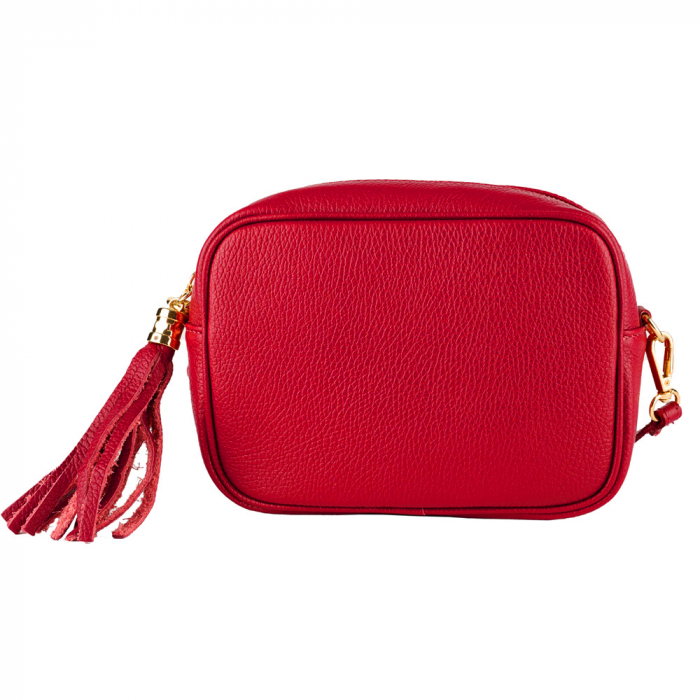 Geanta Gilda crossbody din piele naturala rosu 8210 [3]