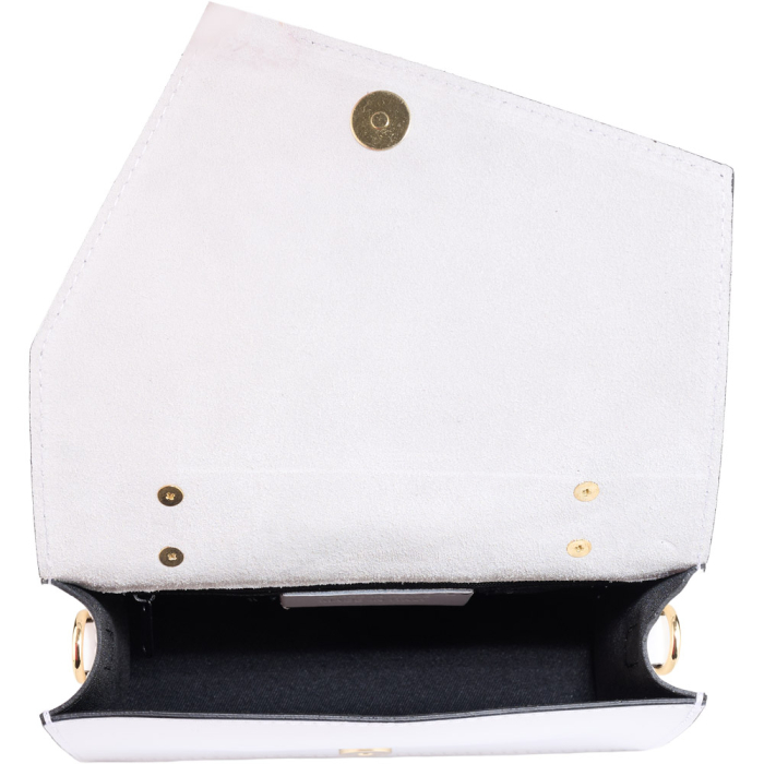 Geanta Grace,din piele 100% naturala  alb, 8242 [4]